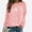 Pink, variant on jjayotai Pullover Sweatshirts for Women, Dragonfly Print Long Sleeve Crew Neck Sweatshirt Casual Loose Cute Graphic Shirts Tops