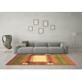 thumbnail image 3 of Ahgly Company Indoor Square Abstract Brown Contemporary Area Rugs, 6' Square, 3 of 4