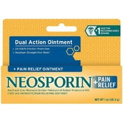 Neosporin Plus Pain Relief, Maximum Strength Antibiotic Ointment 1 oz (Pack of 6)