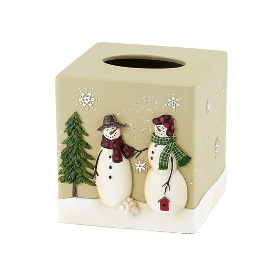 Avanti Holiday Snowmen Gathering Tissue Cover