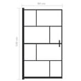 thumbnail image 4 of vidaXL Shower Enclosure Shower Cabin Wall Screen for Home Bathroom ESG Black, 4 of 15
