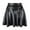 Black, variant on Prolriy Leather Skirt Fashion Ladys Leather Skirt High Waist Creased Skirt Solid Casual Base Skirts for Women Black L
