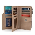 thumbnail image 4 of Wrangler Wallet for Women Bifold Card Holder with Zipper and ID Window, Tan, 4 of 7