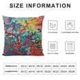 thumbnail image 5 of BANET Throw Pillow Cover Colorful Artwork Light Blue Orange Red Blue Home Decorative Pillow Cases Square Cushion Covers for Sofa Couch 20x20in, 5 of 5