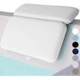 thumbnail image 1 of Bath Pillow for Tub,Comfortable Bathtub Pillows for Neck Head and Back Support,Strong Suction Waterproof Headrest,Spa Accessories,White, 1 of 3