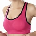 thumbnail image 4 of High Support Sports Bras for Women No Underwire Bra Feature V-Neck Training Bra Style W-754 Hook and Eye Closure Sports Bra Red M, 4 of 5