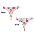 thumbnail image 3 of Balery Donut Tangas de Algodón para Mujer con Estampado – Ropa Interior Sexy, Transpirable, G-string-Large, 3 of 6