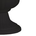 thumbnail image 6 of Southern Patio 14" Lightweight Outdoor Utopian Urn Planter, Black (2 Pack), 6 of 8