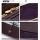 thumbnail image 5 of Cartera de lujo para mujer de piel de vaca y crin de caballo con bloqueo RFID, hecha a mano, con cremallera, estilo 5, 5 of 5