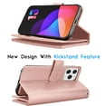 thumbnail image 5 of Tiflook Wallet Case For iPhone 13 Pro (6.1 inch) 2021 Luxury ID Cash Credit Card Slots Holder Carrying Pouch Folio Flip PU Leather Cover [Detachable Magnetic Case] - Rose Gold, 5 of 7