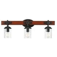 thumbnail image 5 of Kingston 3-Light Vanity Light, Dark Faux Wood - one size, 5 of 5