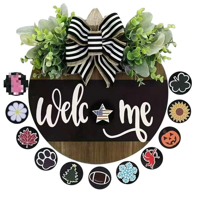 Hearth & Gear Interchangeable Door Signs 12 Interchangeable Door Signs Interchangeable Wooden Door Signs Door Sign Decorations Door Sign Decorations For All Places Welcome Door Sign Metal This Kitchen