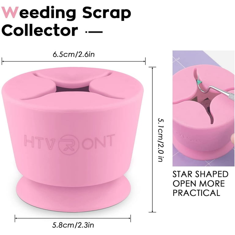 TV ront Pink Silicone Vinyl Weeding Scrap Collector - beyond exchange
