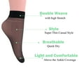 thumbnail image 5 of 10 Pairs Women's Sheer Ankle Socks 20 Denier Stockings (Black), 5 of 5