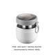 thumbnail image 4 of Bearachild Fiambrera de 600ml de acero inoxidable, portátil, para escuela, senderismo, comida, frutas, contenedor de desayuno, fiambrera lavable para Mostrada Blanco Bearachild HA072903-02, 4 of 6