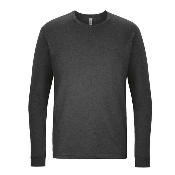 Next Level Apparel - Camiseta de CVC de Manga Larga para Adultos Unisex (Carbón)