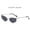 Silver Frame Full Gray Piece, variant on New Metal Cat-Eye Polygonal Sunglasses, European and American Style Unique Shades, Y2K Cyber Future Diamond-Shaped Sunglasses, Fashionable and Versatile
