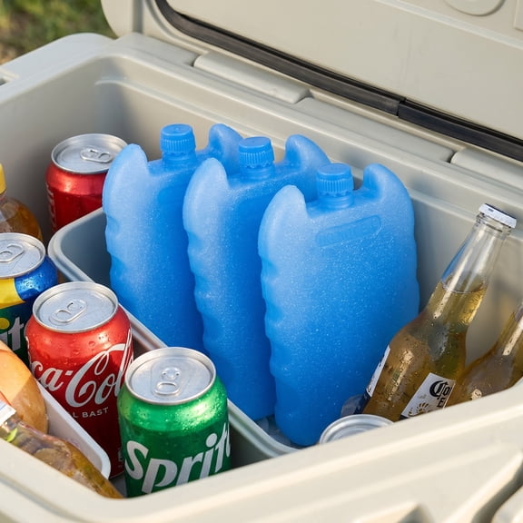 LOLIPPYY 6-Pack Reusable Ice Packs for Air Conditioner Fan, Portable Quick Cooling Ice Box for Cooler and Outdoor Use