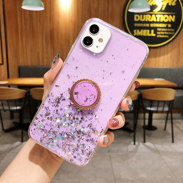 LOVECOM-funda de teléfono con soporte de anillo para iPhone 14, 13, 12, 11 Pro Max, XR, X, XS Max, 7, 8 Plus Fivean unisex