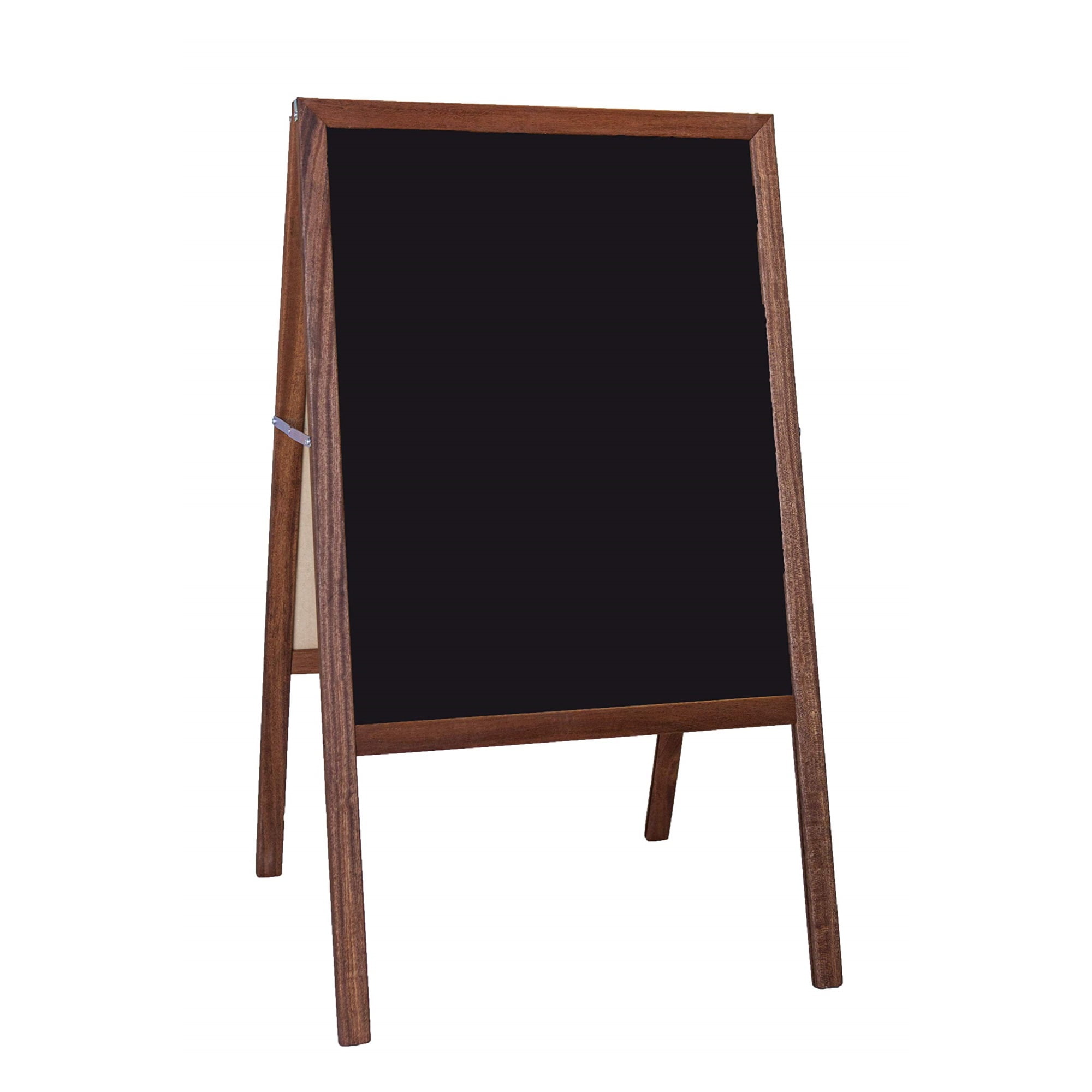 Marquee Easel (stained hardwood) Two Black Chalkboards