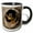 Black/White, variant on 3drose, Usa, Oregon, Mosier. Screech Owl in Old Oak Tree - Us38 Bja0676 - Jaynes Gallery, 15oz Two-tone Green Mug