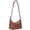 brown, variant on FALAN MULE Hobo Bags for Women Soft Foldable Leather Tote Crossbody Purses Stylish Slouchy Shoulder Handbag