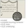 thumbnail image 2 of Kiven Industrial Plug in Pendant Light, Globe Metal Hemp Rope Pendant Lighting Fixture with Hanging Cord 15FT and Dimmer Switch, 1 Pack, 2 of 5
