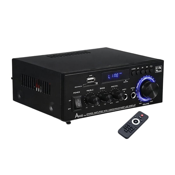 amplificador de potencia de audio,Amplificador de potencia de audio estéreo AK45Pro de 2 canales,Amplificador de audio doméstico,sistema estéreo de 65 W,amplificador de audio.,Mini