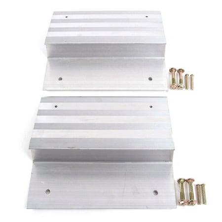 Stock Loading Ramp - Red Hound Auto Ramp Aluminum Truck Top End Kit with Hardware Heavy Duty Loading ATV Mower Motorcycle 8 Inches Wide 2 Pieces - Compatible with 2x8 Boards