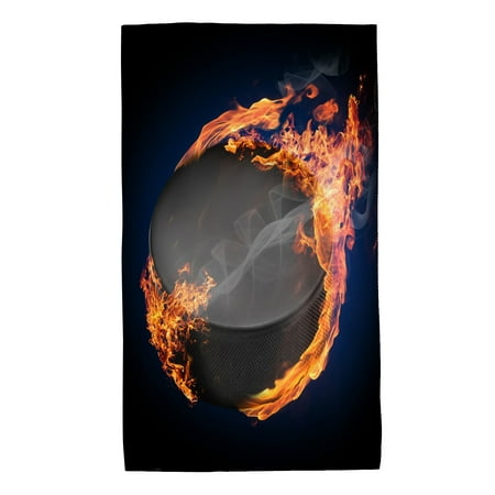 

Hand Towel Hockey Fire Flying for Bathroom Kitchen Absorbent Soft Home Face Bath Towels 27.5 X 16 Inches