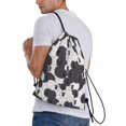 thumbnail image 2 of Bingfone Black And White Sheeps Drawstrings Backpacks Bags for Men Women Gym Drawstrings Bag-Small, 2 of 8
