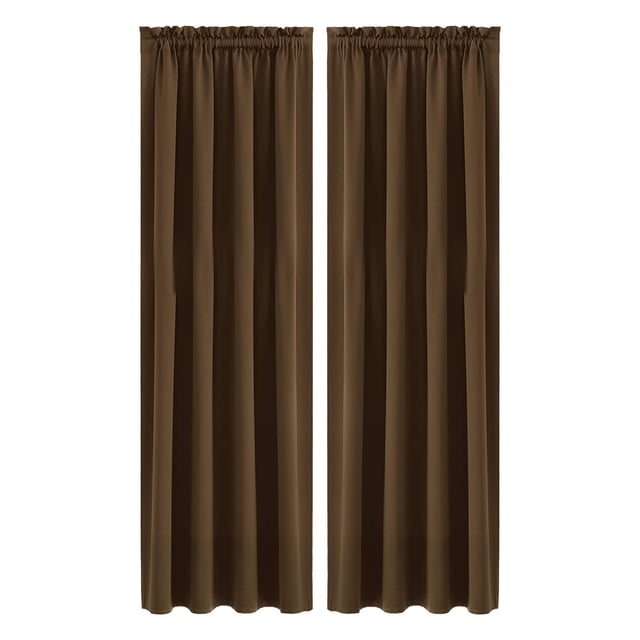 Heat Insulation Curtains, Energy Saving Bedroom Kitchen Curtains, Scandinavian Solid Colour Silk, Light-Blocking Soundproof
