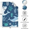 thumbnail image 3 of Kitchen Towels Cute Cartonn Sharks Pattern Cleaning Towel Absorbent Hand Towels Tea Towels for Home Restaurant Dish Clean 28" x 18", 6PCS, 3 of 7