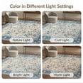 thumbnail image 7 of ODIKA 8'x10' Washable Area Rug Durable, Non-Slip Beige Vintage Distressed Botanical Field Traditional Bathroom for Living Room, Under Sectional, Family, 7 of 7