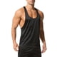 thumbnail image 4 of Camiseta de tirantes de cuello redondo para hombre, de color liso, holgada, deportiva, de fitness, con tirantes finos que absorbe el sudor, en forma de H, de nailon., 4 of 5