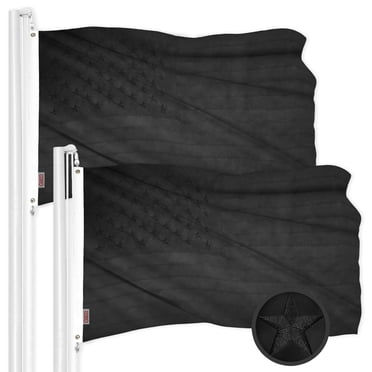 G128 Thin Blue Line Flag 3x5 FT - Embroidered, Heavy Duty 220GSM Spun Polyester, With Tags