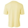 thumbnail image 2 of A4 Cooling Performance Crew Stain Release and Odor Resistant for Easy Care For Boys Color Lt Yellow Size XL, 2 of 3