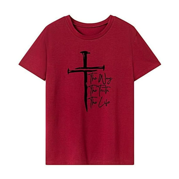 Camiseta para mujer con cuello redondo, ropa de verano, camisetas para ir de compras y trabajo SG