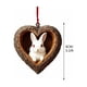 thumbnail image 3 of Adornos navideños, adornos navideños, regalos navideños, colgante acrílico con forma de corazón., 3 of 7