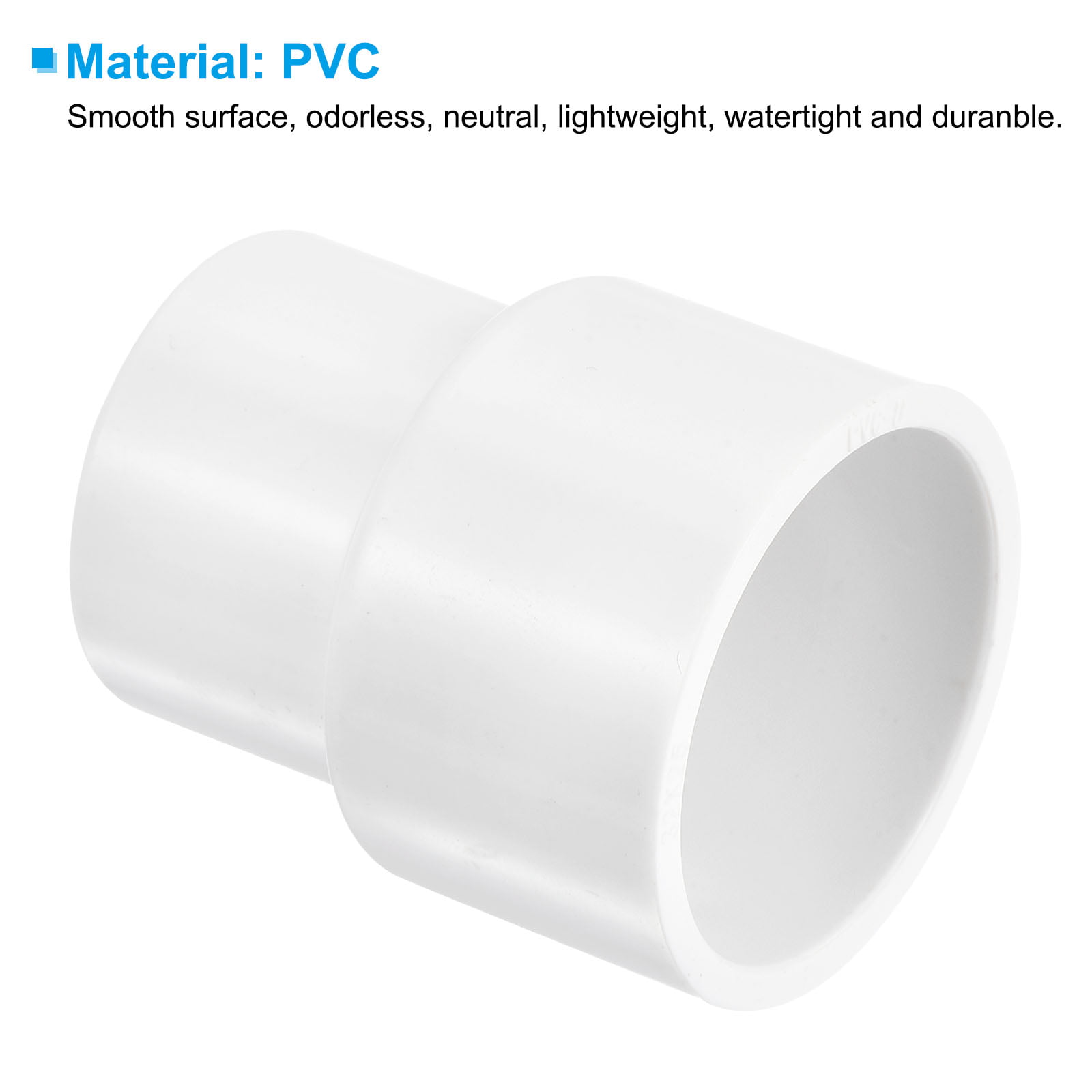 40mm x 32mm ID PVC Nipple Reducer Tube Joint Pipe Fitting Adapter