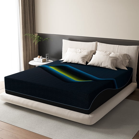Crystli 12 Inch Full Size Gel Memory Foam Mattress in a Box