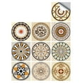 thumbnail image 4 of Wall Tile Vinyl Flower Wall Sticker tile decor; Mural Tile Decal Waterproof Self-Adhesive Tile Sticker, MZ-2-112, Medium, 4 of 8