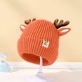 thumbnail image 5 of QHFBli Baby Beanie Hat Cute Antlers Reindeer Crochet Knitted Hat Winter Warm Cap for Toddler Boys Girls, 5 of 7