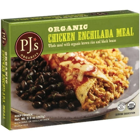 Pj's Organics: Organic Chicken Enchilada W/Organic Brown Rice and Black Beans Meal, 9.5 oz