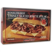 Stampede Boneless Beef Thinly Sliced Ribeye Steak, 24 oz