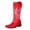 Red, variant on Mid Calf Cowboy Boots for Women Wide Calf Vintage Embroidery Western Cowgirl Booties Fashion Pointed Toe Riding Boots Black Size 8