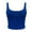 Blue, variant on Gkeoshab Blouses for Women Dressy Casual Cropped Sports Tank Top Solid Color Slim Fit Moisture-Wicking Vest for Yoga & Workouts Black L