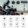 thumbnail image 3 of Casco Inalámbrico Auricular Música Altavoz IPX7 Impermeable Bluetooth5.0 Recargable Casco Intercomunicador Auriculares de Motocicleta, 3 of 5