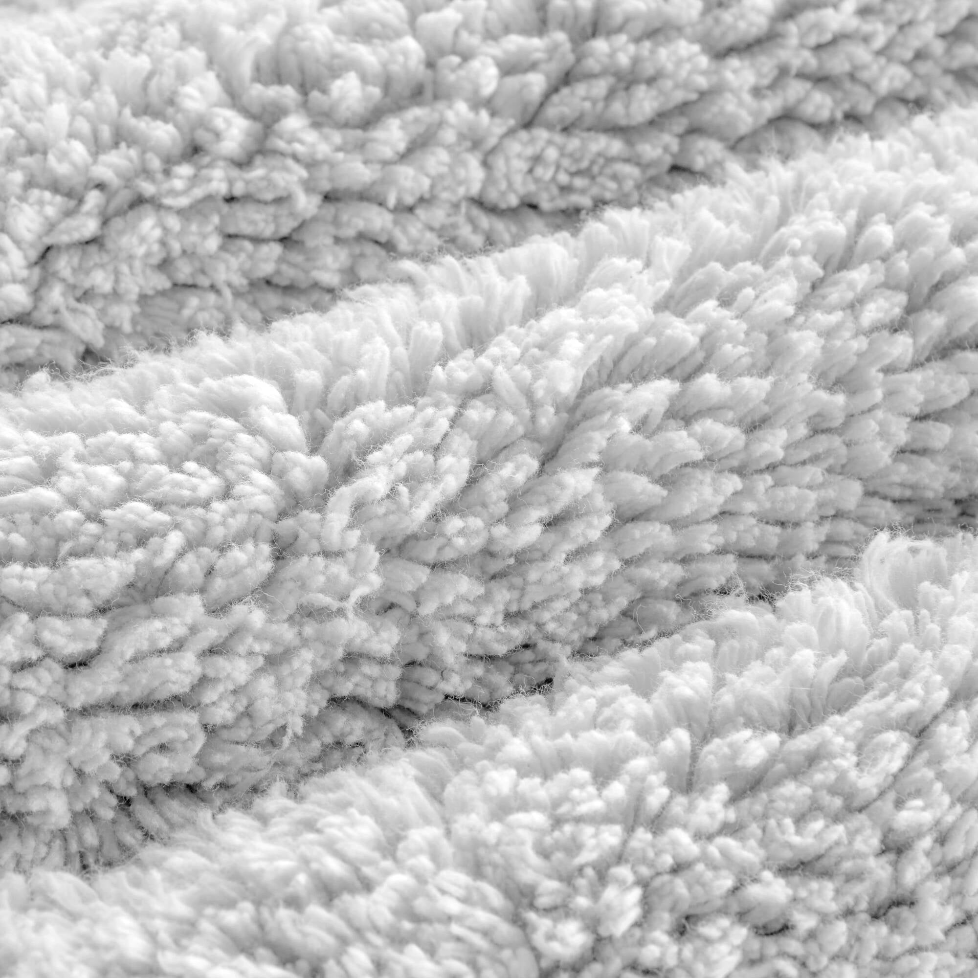 24x44 Inches Reversible Bath Rug, 100% Cotton 3000 GSM Tufted Bath Mat, Grey Luxury Soft Plush Bathroom Rug for Bathroom Shower Floor Home Decor