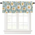 thumbnail image 2 of Daisy Watercolor Texture Watercolor Curtain Home Decoration Living Room Short Curtains Window Treatments For Kitchen Bedroom, 2 of 6